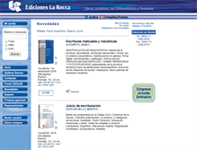 Tablet Screenshot of edicioneslarocca.com